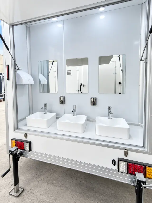Shower Trailer rental available from Workforce Housing New Hampshire in New Hampshire